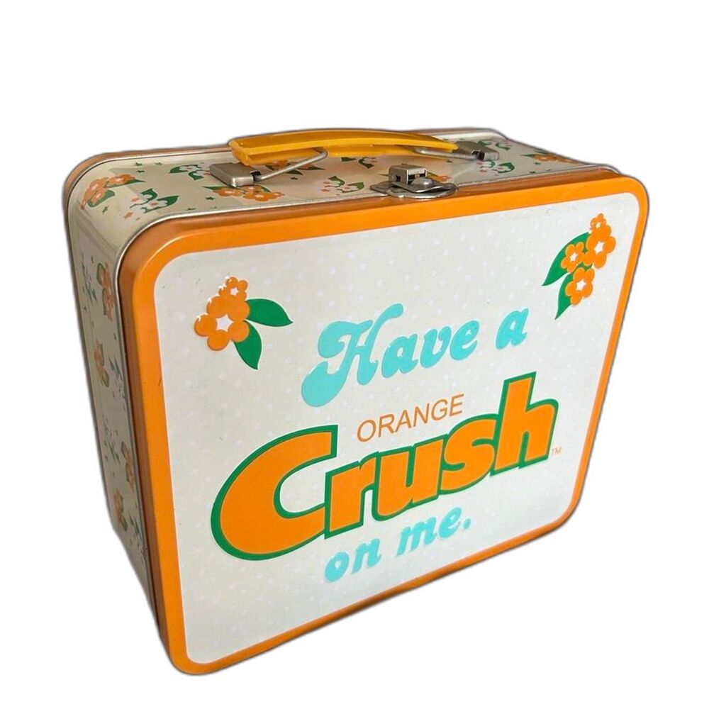 Loungefly Orange Crush Soda Metal Lunch Box Tin Retro Have An Orange Crush On Me
